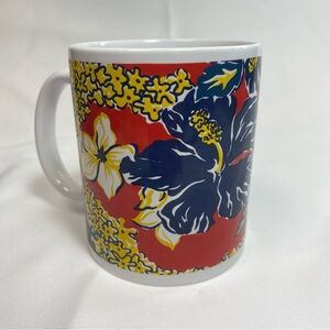 Hilo Hattie Vintage Coffee Mug Hawaiian Hibiscus Floral Botanical Hawaii